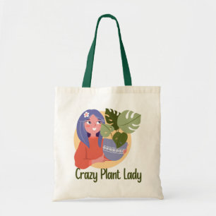 Crazy Plant Lady Canvas tas