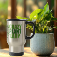 Crazy Plant Lady Cute Green Botanist