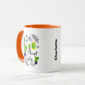 Crazy Plant Lady Funny Cactus Persoonlijk Mok (Voorkant links)