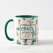 Crazy Plant Lady Funny Coffee Mok (Links)