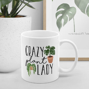 Crazy Plant Lady   Funny Plant Lovers Koffiemok