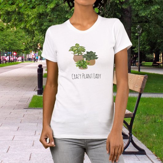 Crazy Plant Lady Funny T-shirt