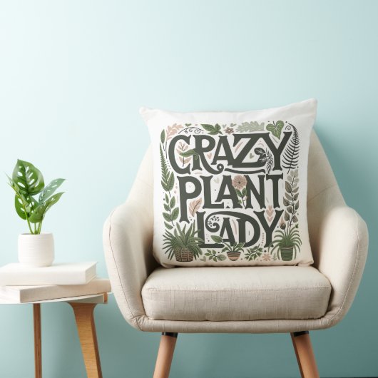 Crazy Plant Lady Kussen (Stoel)