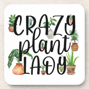 Crazy Plant Lady Onderzetters set