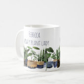 Crazy Plant Lady Pot Plant & Cactus Koffiemok (Voorkant links)