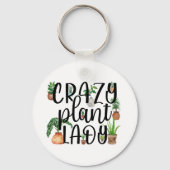 Crazy Plant Lady Sleutelhanger (Voorkant)