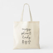 Crazy plant lady tote bag (Achterkant)