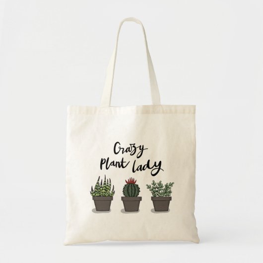 Crazy Plant Lady Tote Bag (Voorkant)