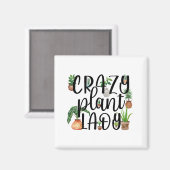 Crazy Plante Lady Magnet Classic (Recto/Verso)
