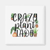 Crazy Plante Lady Magnet Classic (Devant)