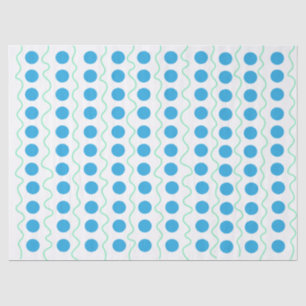 Crazy Polka Dot Blue Tissue Paper Tissuepapier