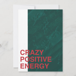 Crazy Positive Energy - Vet Modern Quote Design Save The Date