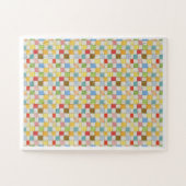 CRAZY QUILT 11x14 Big Pieces Puzzle - Blanc (Horizontal)