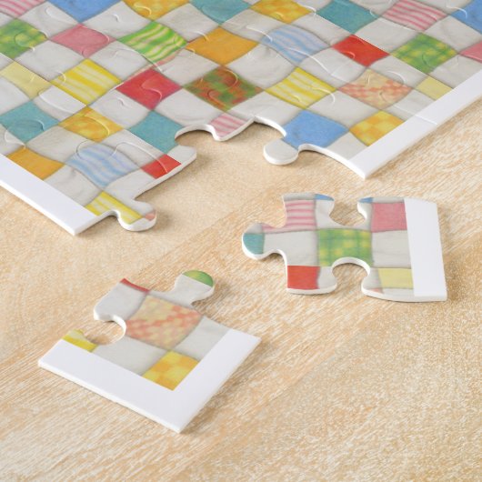 CRAZY QUILT 11x14 Puzzle - Blanc (Côté)