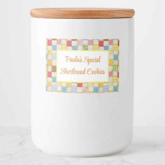 CRAZY QUILT 2"X3" Etiket horizontale verpakking vo (Voorkant)