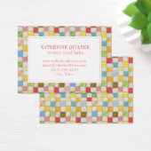 CRAZY QUILT 3,5x2,5 Carte de visite (Bureau)