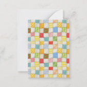 CRAZY QUILT 3,5x2,5 Carte plate / Verticale (Devant)