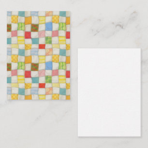CRAZY QUILT 3,5x2,5 Carte plate / Verticale