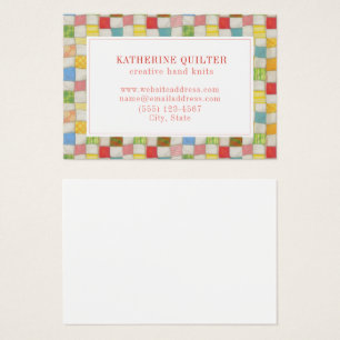 CRAZY QUILT 3.5x2.5 Visitekaartje II