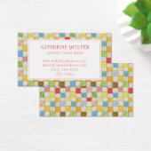 CRAZY QUILT 3.5x2 Carte de visite (Bureau)