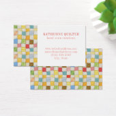 CRAZY QUILT 3.5x2 Carte de visite III (Bureau)