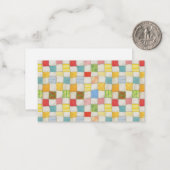 CRAZY QUILT 3,5x2 Carte plate / Horizontale (Devant/Arrière en situation)