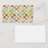 CRAZY QUILT 3,5x2 Carte plate / Horizontale (Devant / Derrière)