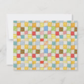 CRAZY QUILT 4,25x5,5 Carte plate / Horizontal (Devant)