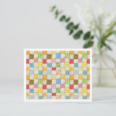 CRAZY QUILT 4,25x5,5 Carte plate / Horizontal blan (Debout devant)