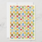 CRAZY QUILT 5,5 x 7,5 Carte plate / Crème / Vertic (Devant)