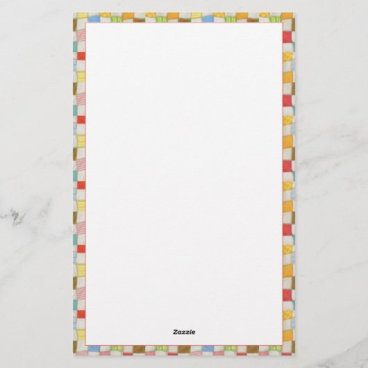 CRAZY QUILT 5.5x8.5 Papeterie (Dos)