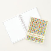 CRAZY QUILT 8,5x11 Carnet + Texte Jaune (Intérieur)