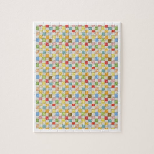 CRAZY QUILT 8x10 Puzzel - Wit Legpuzzel (Verticaal)