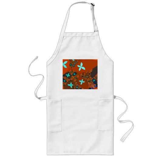 Crazy Quilt Abstract Fractal Design Lang Schort (Voorkant)
