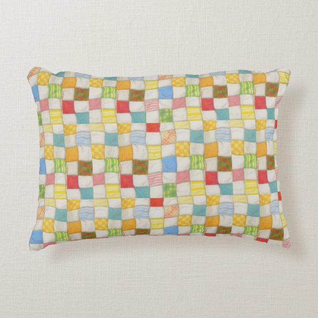 CRAZY QUILT Accent Pillow Kussen (Voorkant)