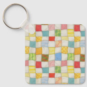 CRAZY QUILT Aluminium Sleutelhanger