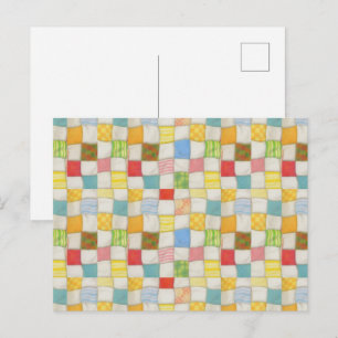 CRAZY QUILT Briefkaart