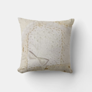 Crazy Quilt Brodé Conçu Coussin