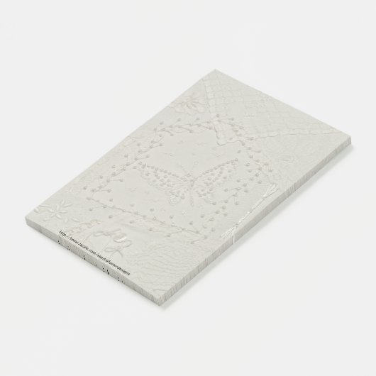 Crazy Quilt Brodé Post-it Note Pad (Incliné)