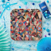 Crazy Quilt Design Papieren Bordje (Feest)