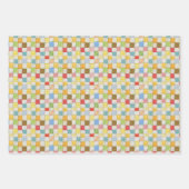 CRAZY QUILT Flat Sheet wrapping papier Inpakpapier Vel (Voorkant)