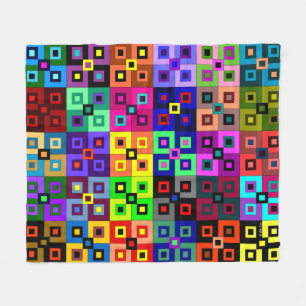 Crazy Quilt Fleece Blanket