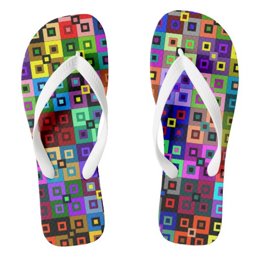 Crazy Quilt Flipflops Teenslippers (Voetbed)