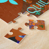 Crazy Quilt Fractal Abstract Legpuzzel (Zijkant)