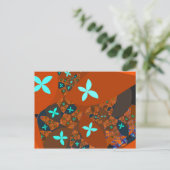 Crazy Quilt - FRACTAL ABSTRACT ONTWERP Uitnodiging Briefkaart (Staand voorkant)