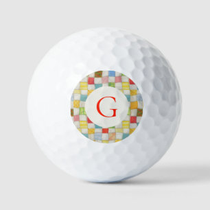 CRAZY QUILT Golfballen + Initiaal
