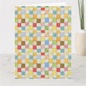 CRAZY QUILT Grote Verjaardag Kaart (Voorkant)