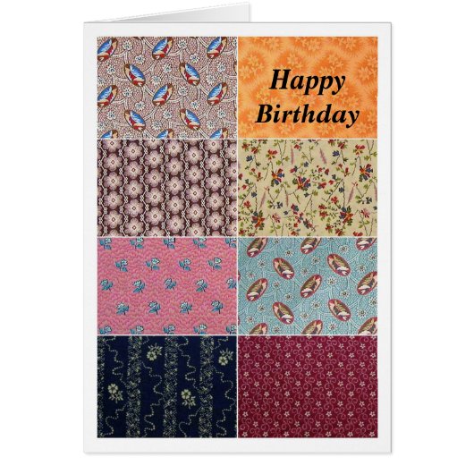 Crazy Quilt Happy Birthday (Voorkant)