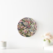 Crazy Quilt in Spring Colors Ronde Klok (Huis)