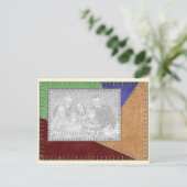 Crazy Quilt Kijk het Briefkaart van het Malplaatje (Staand voorkant)